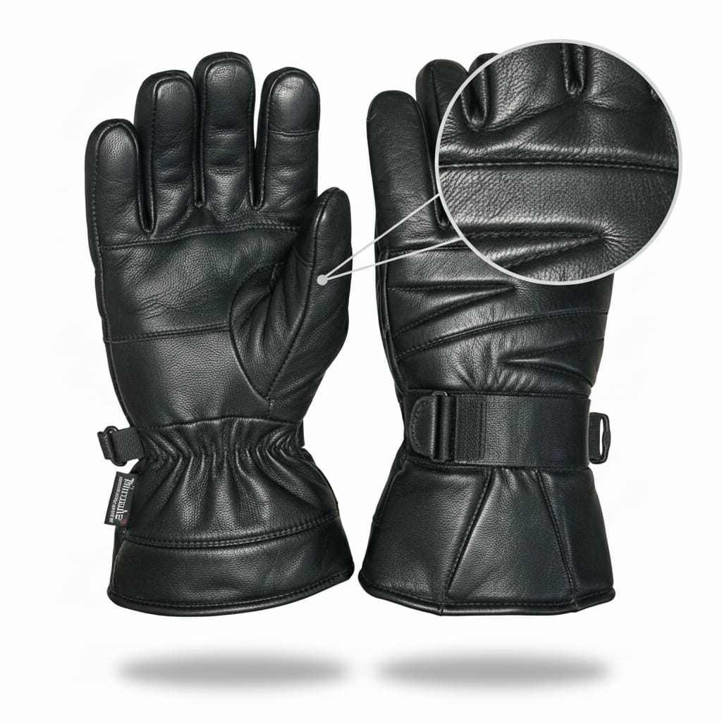 Men’s Genuine Sheep Leather Winter Gloves