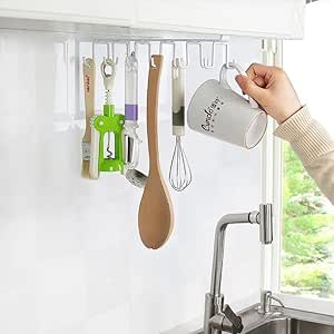 under cabinet 12 hooks hanger by Metallics Home